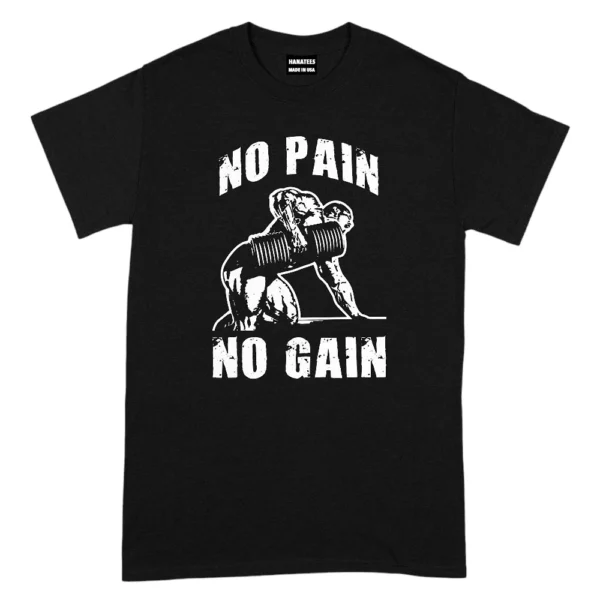 No Pain No Gain T-shirt - Black