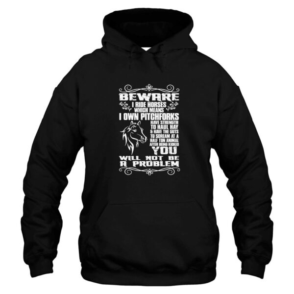 Beware Ride Horses Hoodie