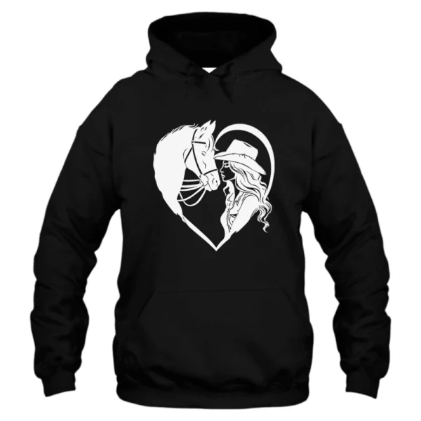 Cowgirl Kiss Horse Hoodie