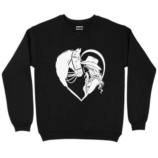 Cowgirl Kiss Horse Sweatshirt