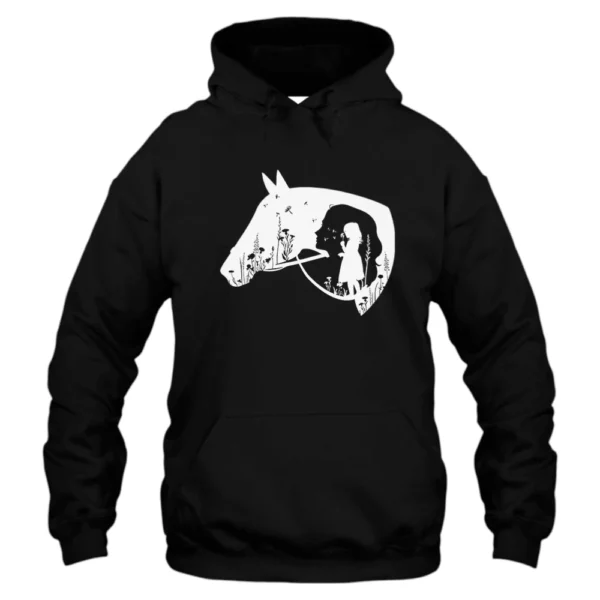 Flower Horse Girl Hoodie