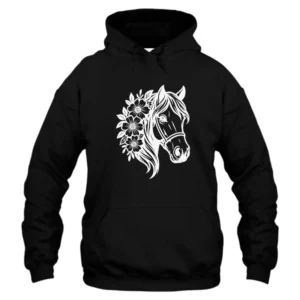 Horse Flowers Hoodie
