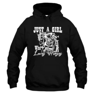 Just A Girl Who Loves Horses Vintage Hoodie