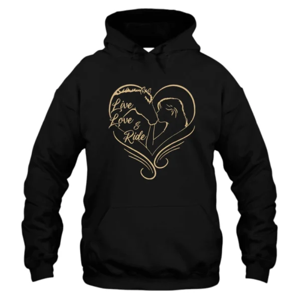 Live Love And Ride Girl Hoodie