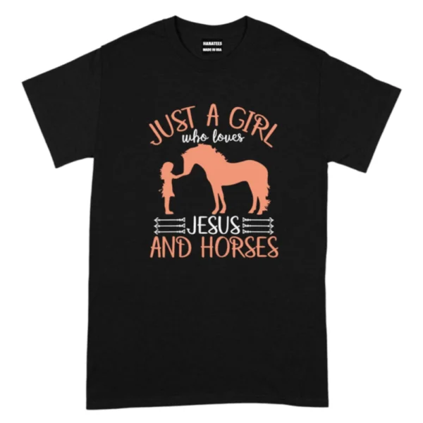Loves Jesus And Horses TShirt