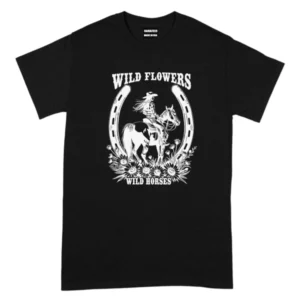 Cowgirl Wild Flowers And Wild Horses TShirt