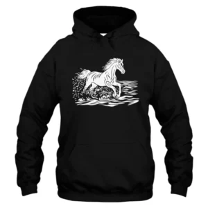 Horse Running Silhouette Hoodie