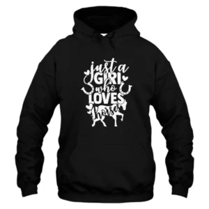 Just A Girl Who Loves Horses Heart Hoodie