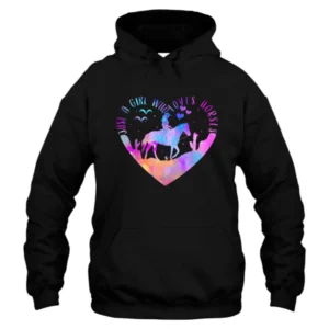 Just A Girl Who Loves Horses Riding Hoodie
