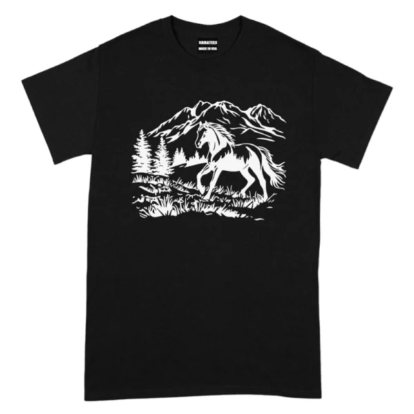 Running Horse In The Forest TShirt