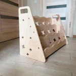 Handcrafted Wooden Bookshelf Star Design for Independent Learners