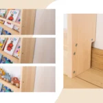 Slim Solid Pine Montessori Wall Bookshelf - Maximize Play Space