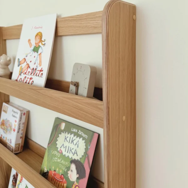 Vertical Wall-Mounted Montessori Bookshelf - Maximize Space & Inspire Reading