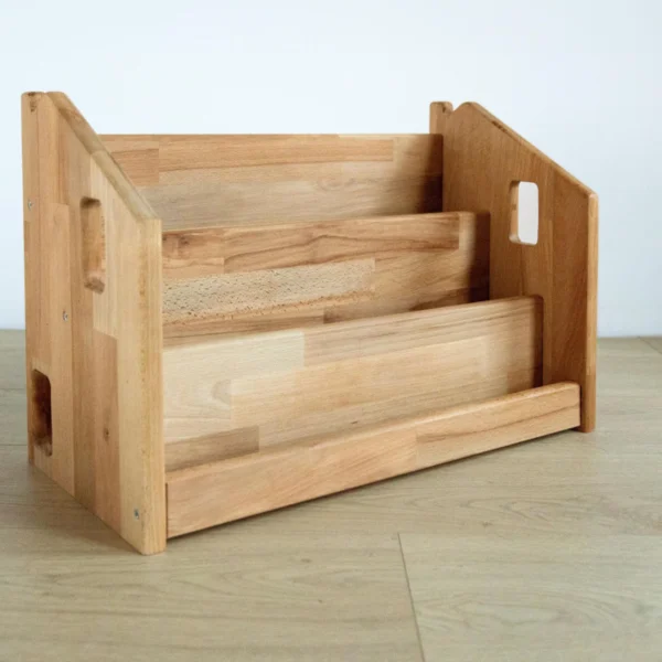 Premium Beech Wood Montessori Bookshelf - Independence & Style