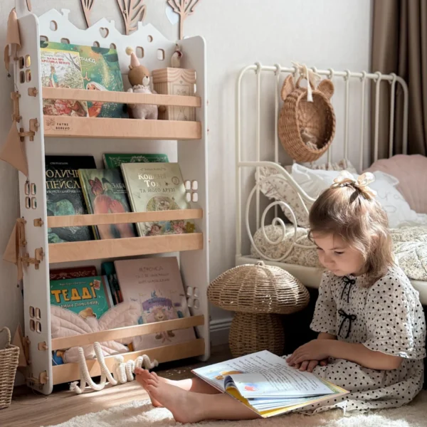 The Vertical Library - Montessori Wall Bookshelf