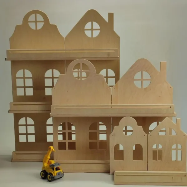 Whimsical House-Shaped Montessori Bookshelf - Spark Independence