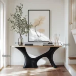 Exquisite Handcrafted Natural Wood Console Table