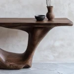 Handcrafted Natural Wood Console Table Furniture