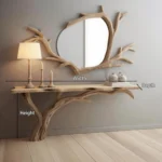 Handmade Live Edge Console Furniture - Organic Art