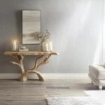 Handmade Live Edge Console – Reclaimed Wood Table for Rustic Entryways