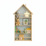 House-Shaped Wooden Wall Shelf - Charming Storage & Decor