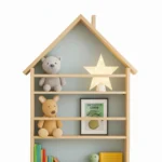 House-Shaped Wooden Wall Shelf - Charming Storage & Decor
