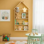 House-Shaped Wooden Wall Shelf - Charming Storage & Decor