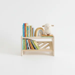 Montessori Wooden Shoe Bench & Step Stool - Independence in a Compact Design