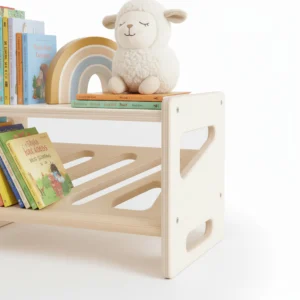 Montessori Wooden Shoe Bench & Step Stool2