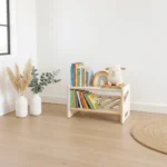 Montessori Wooden Shoe Bench & Step Stool - Independence in a Compact Design