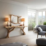 Organic Branch Console Table – Artisan-Made Reclaimed Wood Hallway Accent