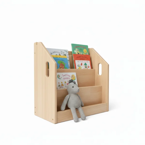 Premium Beech Wood Montessori Bookshelf - Independence & Style