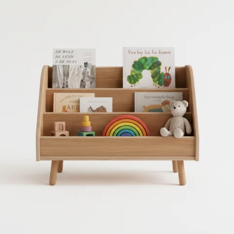 Premium Oak Montessori Bookshelf - Independence Meets Elevated Style