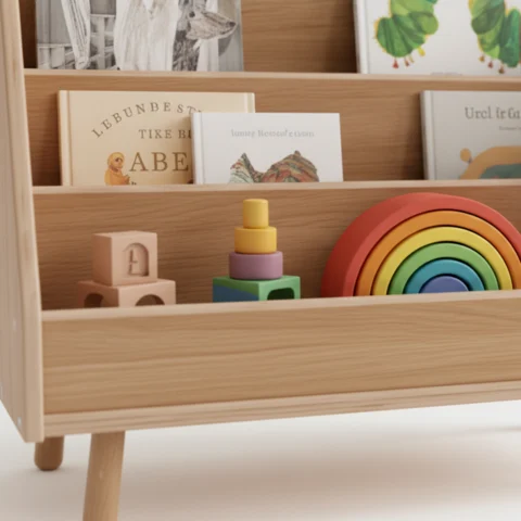 Premium Oak Montessori Bookshelf2