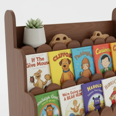 Scalloped 3-Tier Montessori Bookshelf2