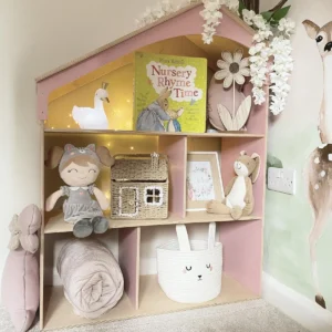 3-Story Dollhouse Bookshelf - Independent Play & Reading