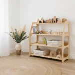 The Montessori Classroom Display Shelf - Open Access Wooden Organizer