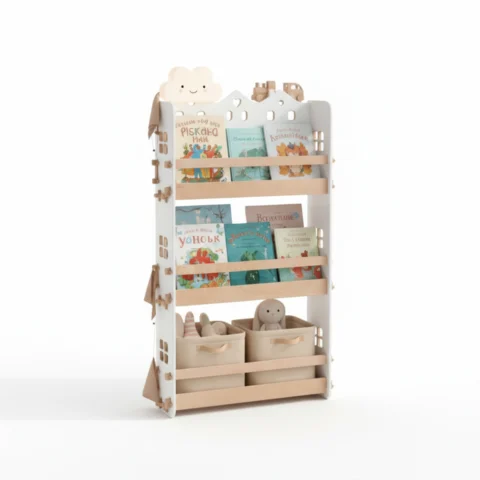 The Vertical Library - Montessori Wall Bookshelf