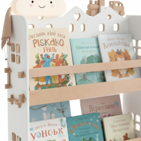 The Vertical Library - Montessori Wall Bookshelf