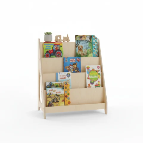 The Voyager Bookshelf - 3-Tier Montessori Front-Facing Display
