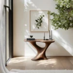 Unique Natural Wood Console Table for Serene Spaces