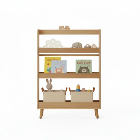 Vertical Wall-Mounted Montessori Bookshelf - Maximize Space & Inspire Reading