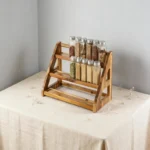 The Acacia Grand 3-Tier Spice Gallery – Handcrafted Solid Wood Countertop Organizer
