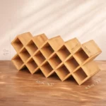 The Artisan Bamboo Cross-Hatch Sentinel – 18-Compartment Modular Organizer