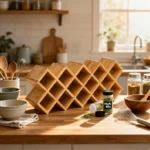The Artisan Bamboo Cross-Hatch Sentinel – 18-Compartment Modular Organizer