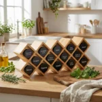 The Artisan Bamboo Cross-Hatch Sentinel – 18-Compartment Modular Organizer