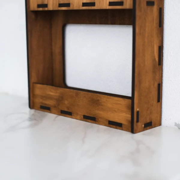The Artisan Chroma Gallery – Premium 4-Tier Wall-Mounted Spice Cabinet