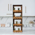 The Artisan Chroma Gallery – Premium 4-Tier Wall-Mounted Spice Cabinet