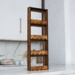 The Artisan Chroma Gallery – Premium 4-Tier Wall-Mounted Spice Cabinet