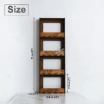 The Artisan Chroma Gallery – Premium 4-Tier Wall-Mounted Spice Cabinet
